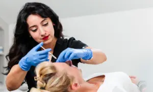 Faltenunterspritzung Stirn mit Botox