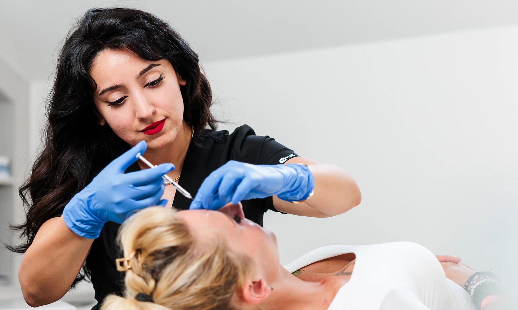 Faltenunterspritzung Stirn mit Botox