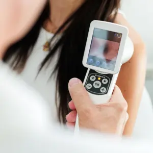 Überprüfung eines Muttermals